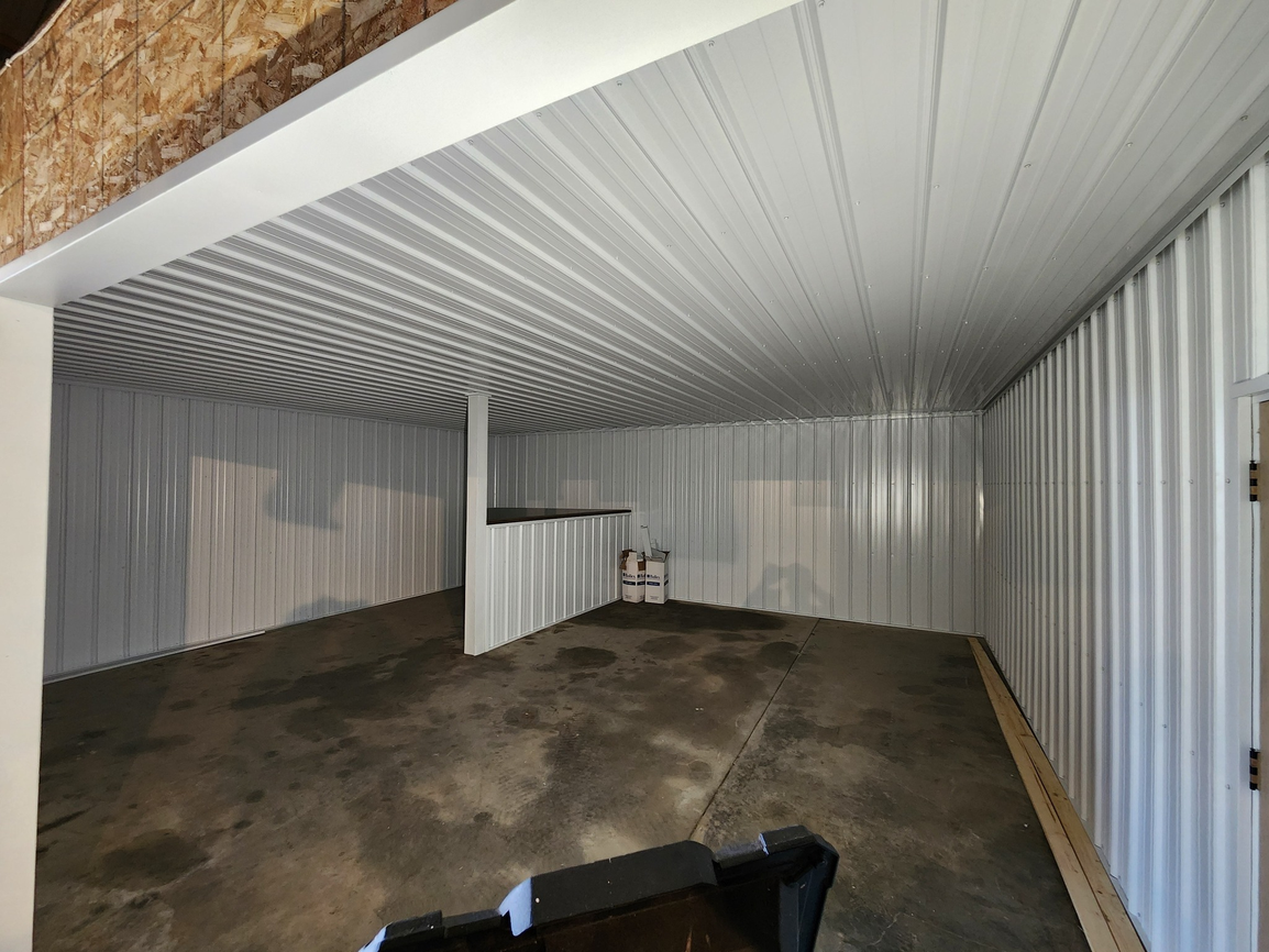 Metal building interior construction